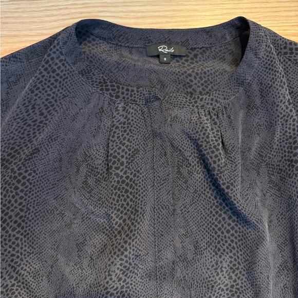 Rails Printed Hana Dress Elegant Black Long-Sleeve Dress Sz Small - Picture 5 of 8